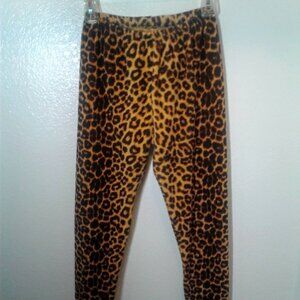 Soft Feel Leopard Print Leggings-One Size